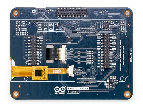 GIGA Display Shield [ASX00039] - 3.97” Touch Screen Solution for Arduino GIGA R1 WiFi with IMU, Digital Microphone, and Arducam Connector for Enhanced Project Functionality