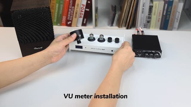 Douk Audio 2 Channel Bluetooth Vacuum Tube Preamp, Hi-Fi Headphone Amp, USB DAC PC Sound Card, Wireless Receiver Audio Preamplifier with VU Meter, Optical, Coaxial, APTX, LDAC, DSD256, Remote Control