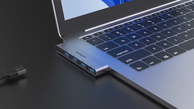 USB Hub for Laptop,MOGOOD USB Hub 3.0 USB Splitter Ultra-Slim Data Hub [Charging Not Supported] Multi USB Port Expander Type A Adapter Station for Laptop,Windows PC,Mac,Printer,Flash Drive,Mobile HDD