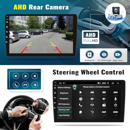 [8 Core 4G+64G] Android 13 Car Stereo for Dodge Ram 1500 2500 3500 2013-2019 with Wireless Apple Carplay Android Auto,9'' HD Touchscreen Dodge Ram Radio with WiFi,GPS/Bluetooth FM/RDS +Backup Camera