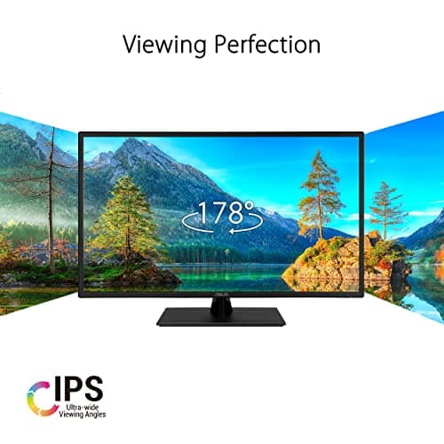 ASUS 32 Inch 1080P Monitor (VA329HE) - Full HD, IPS, 75Hz, Adaptive-Sync, Eye Care, Low Blue Light, Flicker Free, HDMI, VGA, Wall Mountable, Tilt Adjustable, Black