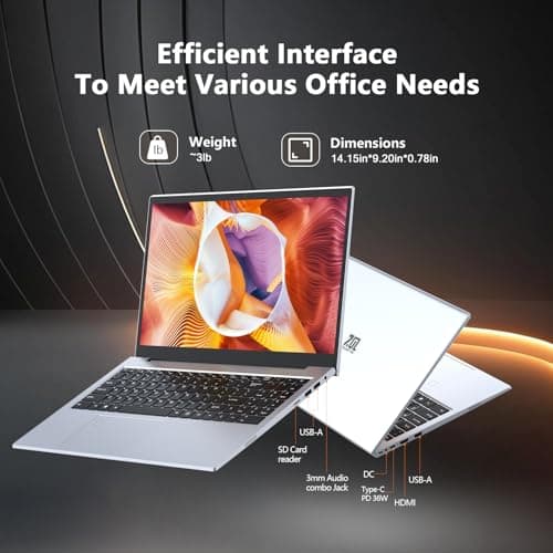 Gaming Laptops,Gaming Computer,Core i3 2 Cores 4 Threads (Upto 3.2GHz) Processor,15.6"FHD Display 1920X1080IPS,12GB DDR4 512GB SSD,180° Vieing Angle,Aluminum Body,WiFi/BT,Backlit Keyboard,SilverGray.