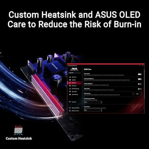 ASUS ROG Swift 32” 4K OLED Gaming Monitor (PG32UCDP) - WOLED, Dual Mode (4K 240Hz, FHD 480Hz), 0.03ms, G-SYNC Compatible, Custom Heatsink, AI Gaming, 99% DCI-P3,True 10-bit, USB-C 90W, 3yr Warranty