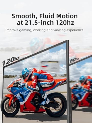Portable Monitor Touchscreen 21.5 inch 120hz, FHD 1080P Portable Gaming Monitor w/VESA Kickstand HDR Speakers USB C Mini HDMI for Phones PC Gaming Devices, Travel Second Screen for Business