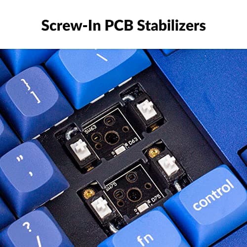 Keychron Q3 RGB Tenkeyless Layout 87-Key QMK/VIA Programmable Macro Hot-swappable Wired Custom Mechanical Keyboard with Gateron G Pro Red Switch Double Gasket Compatible with Mac Windows Linux(Blue)