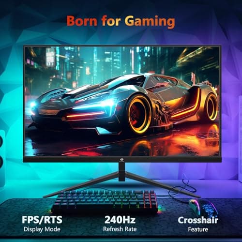 Z-Edge 24.5 inch 240Hz 165Hz 144Hz Gaming Monitor, FHD 1080p, MPRT 1ms, IPS Monitor Gaming, 350nits, 16.7M Colors, 5000:1 Contrast, UG25I Frameless Bezel, DP x1, HDMI x2