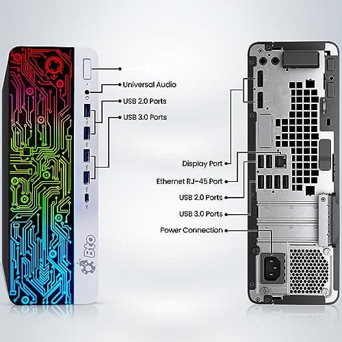 BTO Windows 11 Pro Gaming Desktop PC HP G3 RGB – Intel i5 6th Gen Processor, 16GB DDR4 Ram, 512GB SSD, NVIDIA GeForce GT 1030 DDR5, 22-inch Monitor – Wi-Fi – Computer Tower for PC Gamer (Renewed)