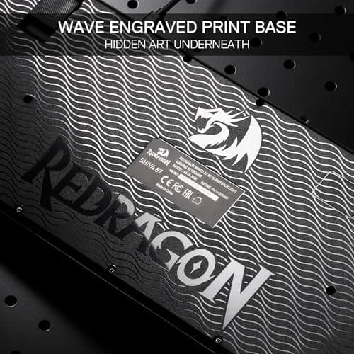 Redragon K516 Shiva TKL Wired RGB Membrane Gaming Keyboard, 87 Keys Mechanical-Feel Keyboard w/Smooth Linear Switch, On-Board Macro & Dedicated Multimedia Keys, 16.8M RGB Backlit, Software Supported