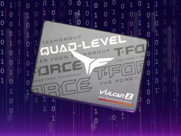 TEAMGROUP T-Force Vulcan Z 1TB SLC Cache 3D NAND QLC 2.5 Inch SATA III Internal Solid State Drive SSD (R/W Speed up to 550/470 MB/s) T253TY001T0C101