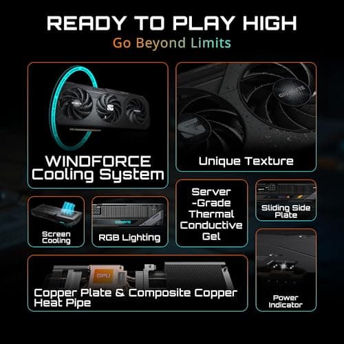 GIGABYTE Radeon RX 9060 XT Gaming OC 8G Graphics Card, PCIe 5.0, 8GB GDDR6, GV-R9060XTGAMING OC-8GD Video Card