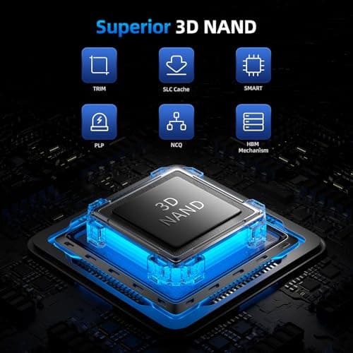 SAN ZANG MASTER 2TB SSD NVMe M.2 PCIe Gen 4x4, Read Speeds Up to 7000MB/s, M.2 2280 SLC Cache 3D NAND NVMe Internal Solid State Drive, Upgrade Storage for PC Computer, Laptop (with Heatsink)