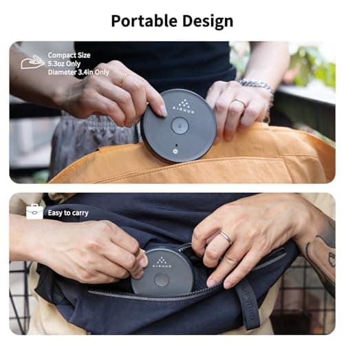 AIRHUG USB Microphone No Speaker,Desktop Computer Mic, Mute Button with LED Indicator,AI Noise Reduction,Plug & Play Omnidirectional Condenser PC Laptop Mics,for Online Calls/Class/Recording Video