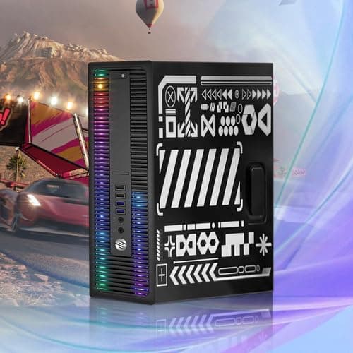 HP RGB Gaming Desktop Computer, Intel Quad Core I5-6500 up to 3.6G, Radeon RX 550 4G, 16GB DDR4, 1TB SSD, RGB Keyboard & Mouse, 600M WiFi & BT 5.0, Win 10 Pro (Renewed)