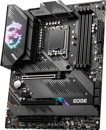 MSI MPG Z690 Edge WiFi DDR4 Gaming Motherboard (ATX, 12th Gen Intel Core, LGA 1700 Socket, DDR4, PCIe 4, CFX, M.2 Slots, Wi-Fi 6)