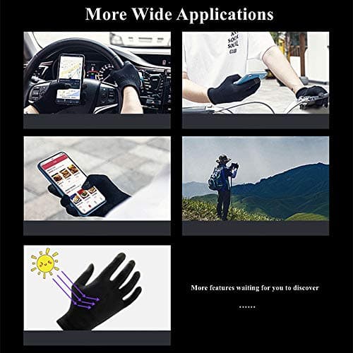 Gaming Gloves for Touchscreen, High-Sensitive Anti-Sweat Breathable Seamless Game Gloves for PUBG Mobile/Knives Out/Rules of Survival