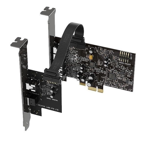 Creative Sound Blaster Audigy Fx V2 DBPro - Expansion Card for Sound Blaster Audigy Fx V2, with DSD256 Playback Support, 7.1 Surround Sound, and Optical-Out Port