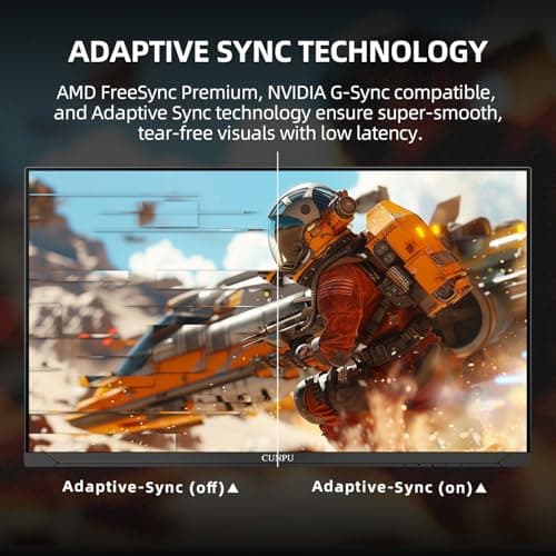 32 Inch 4K 144Hz Gaming Monitor, UHD Fast IPS Panel, 1ms GTG, sRGB 120%, Freesync & G-Sync, DisplayPort, HDMI 2.1, Built-in Dual Speakers, Support PS5 120Hz VRR, VESA, Height/Vertical Adjustment