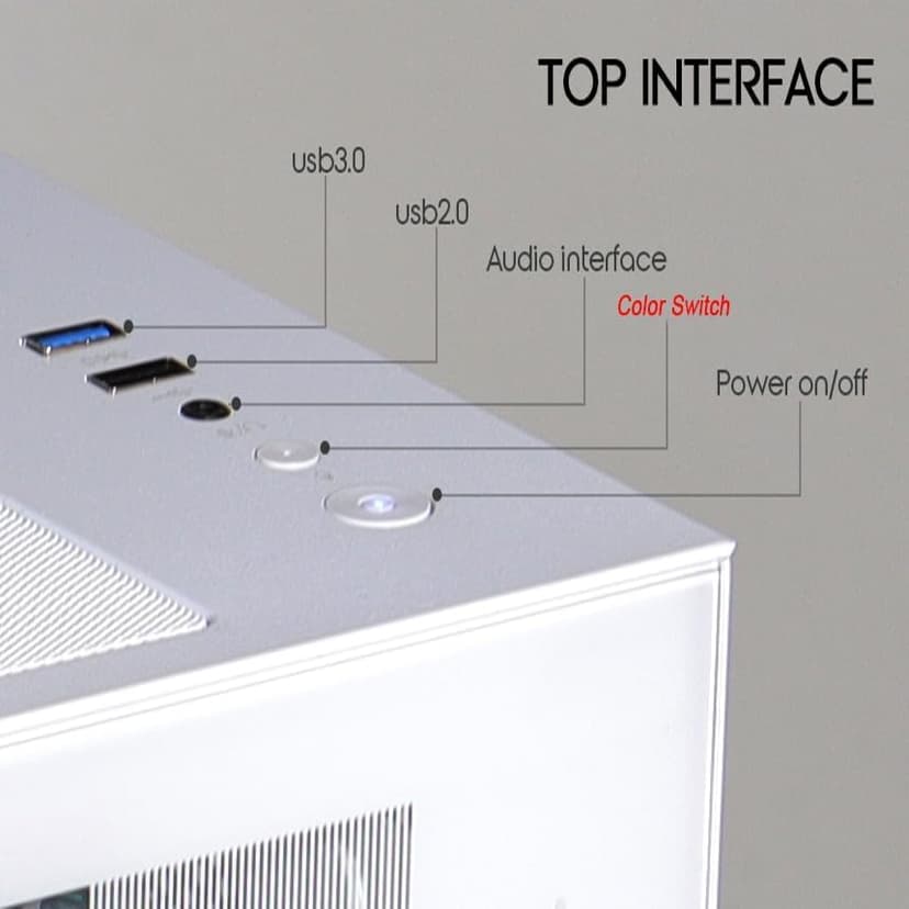 PreBuilt Gaming PC AMD Ryzen7 8700F(8Core 16Threads Up to 5.0G) Nvme 1TB SSD RTX 4060 8G 32G DDR5 RAM WiFi6 Desktop Gamer Computers 4K VR White