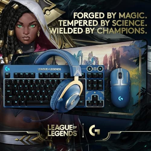 Logitech G Pro Wireless Gaming Mouse - League of Legends Edition - Hero 25K Sensor, Lightspeed, Programmable Buttons, Lightsync RGB, Designed for League of Legends Players
