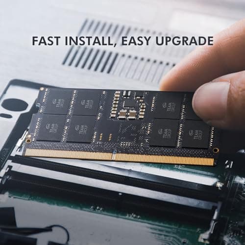 TEAMGROUP Elite SODIMM DDR5 32GB (2x16GB) 5600Mhz (PC5-44800) CL46 Non-ECC Unbuffered 1.1V 262 Pin Laptop Memory Module Ram - TED532G5600C46ADC-S01