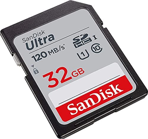 SanDisk 32GB Ultra SD Memory Card (4 Pack) SDHC UHS-I Card 120 MB/s Class 10 (SDSDUN4-032G-GN6IN) Bundle with (1) Everything But Stromboli Micro Fiber Cloth