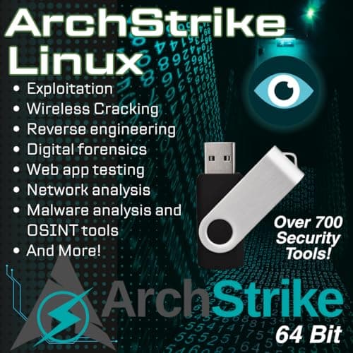 ArchStrike 2021.12.31 64-Bit Linux USB – Pen Testing & Ethical Hacking OS – Bootable Installer & Live Drive for Cybersecurity Professionals