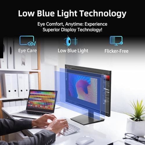 24 inch Monitor - 1080P Monitor, 100Hz FreeSync Gaming Moniter with HDR10,VESA Mountable, Adjustable Tilt, ZeroFrame Design, HDMI,VGA,Earphone Ports, PC Monitors for Office