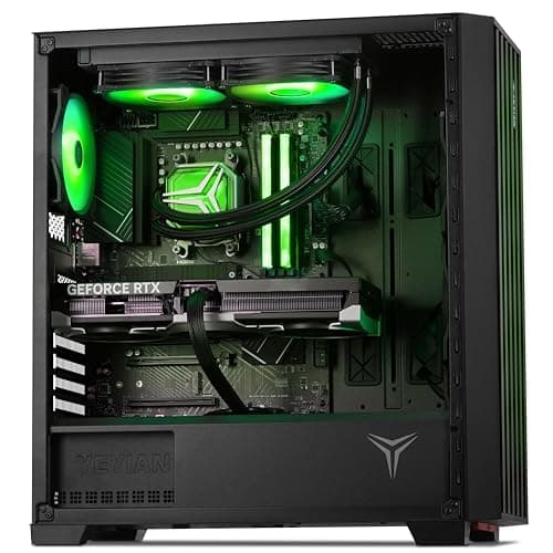 YEYIAN Phoenix Mesh AI Gaming Desktop - AMD Ryzen 7 9800X3D 5.2GHz | RTX 5080 16GB GDDR7 | 32GB DDR5 RGB 6000MHz| 2TB NVMe Gen4 SSD | B650 Motherboard | 240mm AIO | 1000W PSU | Win 11 Home VR Ready