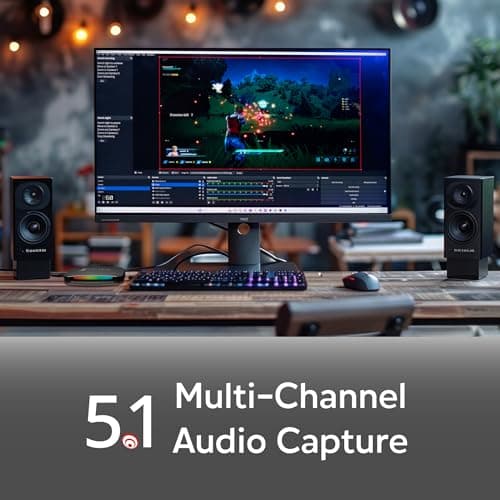 AVerMedia 4K60 Capture Card with HDMI 2.1, Low Latency, 4K144/4K120 Passthrough, Game Capture Device for PS5, PS5 Pro, Xbox, Switch, Streaming on Twitch, OBS on Mac & PC, GC553G2 Live Gamer Ultra 2.1