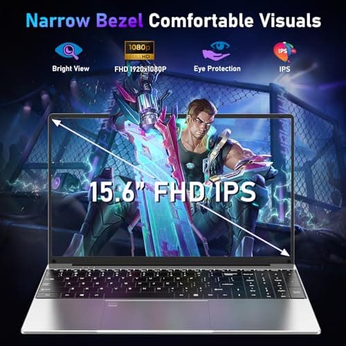 Gaming Laptop,15.6 Inch Laptop Computer,16GB RAM 1TB SSD,AMD Ryzen 5 7430U (up to 4.3Ghz,Beat 5700U),AMD Radeon Graphics,15.6”FHD 1920 * 1080 Display,WiFi 5,BT5.0,Backlit Keyboard