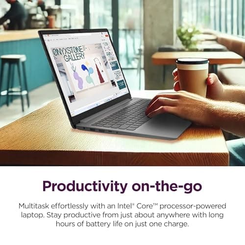 Lenovo IdeaPad 1i Laptop with Microsoft 365 Home and Business • 12GB RAM • 1TB Cloud Storage and 256GB SSD • Intel Core • 15 Anti-Glare Screen • WiFi-6 • 11HR Battery • Windows 11 • w/o Earbuds