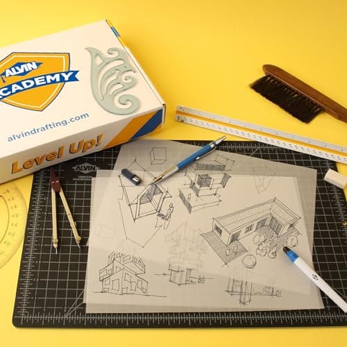 ALVIN Academy Drafting, Drawing and Design Signature Kit | 17 Pieces | Class Tools for Geometry, Architecture and Engineering Students | - Model DDKS3