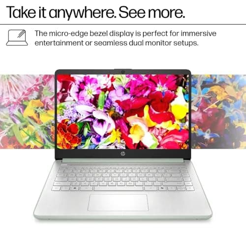 HP 14 Ultrabook • Back to School Limited Edition w/Microsoft 365 • Intel 4-Core CPU • 16GB RAM • 1.6TB Storage (128GB OnBoard w/ 512GB Portable Drive + 1TB OneDrive) • Willow Green • Win 11