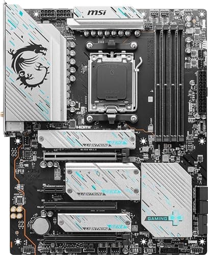 MSI X670E GAMING PLUS WIFI Gaming Motherboard (AMD Ryzen 9000/8000/7000 Series Processors, AM5, DDR5, PCIe 5.0, SATA 6Gb/s, M.2 slots, USB 3.2 Gen 2, Wi-Fi 6E, Bluetooth 5.3, 2.5Gbps LAN, HDMI/DP,ATX)