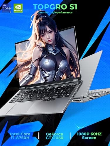 Gaming Laptop Computer, 16” FHD 60Hz Display, Core i7-8750H/GeForce GTX1050(6C/12T, Up to4.1Ghz), Business Laptop 32GB DDR4 RAM, 1TB PCIe3.0 SSD/HDMI/Webcam/Backlit Keyboard/Wi-Fi 5/Win11 Pro