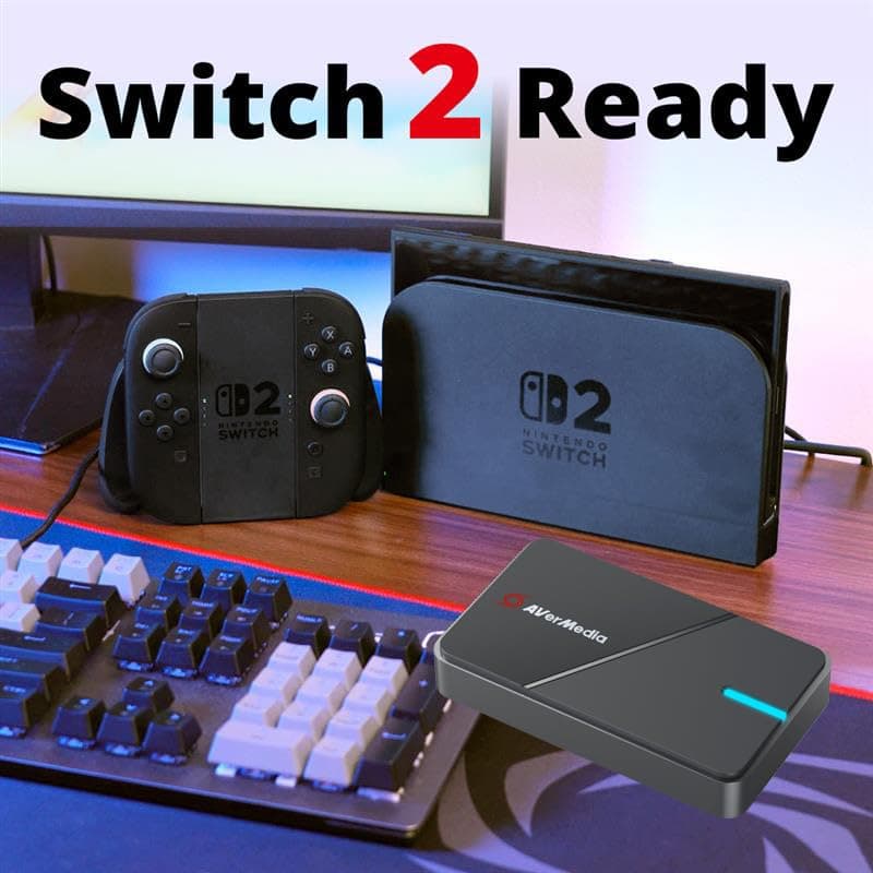 AVerMedia 4K Capture Card for Streaming,1440p120 Video Capture Device for PS5/Pro, Xbox Series X/S, Nintendo Switch, PC, compatible with Twitch, OBS, Windows, Mac - GC551G2 Live Gamer Extreme 3