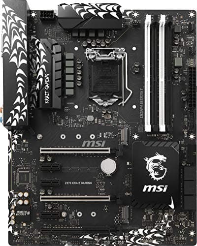 MSI Performance GAMING Intel 8th Gen LGA 1151 M.2 DVI HDMI USB 3.1 Gigabit LAN SLI CFX ATX Motherboard (Z370 KRAIT GAMING)