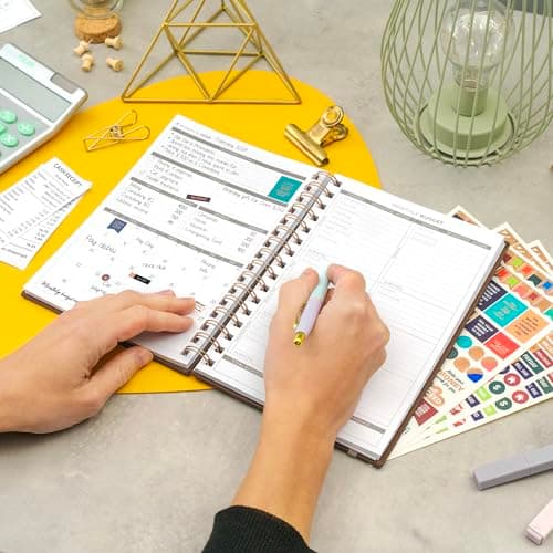 Clever Fox Budget Planner Spiral – Expense Tracker Notebook – Monthly Budgeting Organizer, Finance Logbook & Accounts Book to Control Your Money – Undated Bill Tracker, 6.3x8.4” - Brown