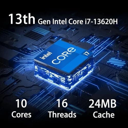 Lenovo Laptop Computer, Intel 10-Core i7-13620H (Beat Ultra 7 255U), 40GB DDR4 RAM, 1TB PCIe SSD, WiFi 6, Bluetooth 5.2, 15.6" FHD for Business & Home, RJ45, Type-C, HDMI, Windows 11 Pro, Wendbo