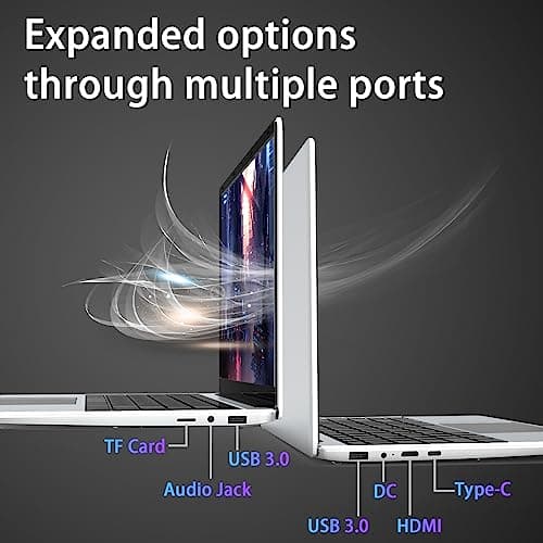 ANTEMPER 14.1 Inch Windows 11 Laptop Computer, 256GB SSD 8GB RAM, Intel Celeron N4020C(up to 2.8GHz), Full HD 1920x1080 Laptops, Mini HDMI, USB3.0, Webcam, TF Card, Type-c, 5000mAh Battery, Gray