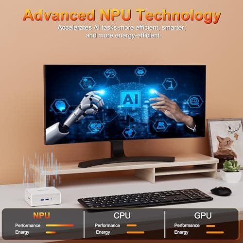 GEEKOM AE8 AI Mini PC, AMD Ryzen 9 8945HS Mini Computers(Up to 5.2GHz),32GB DDR5 RAM 1TB M.2 NVMe Gen4*4 SSD Windows 11 Pro Mini Desktop PC AMD Ryzen AI/Radeon 780M/Quad Display/8K/USB4/WIFI6E/BT5.2