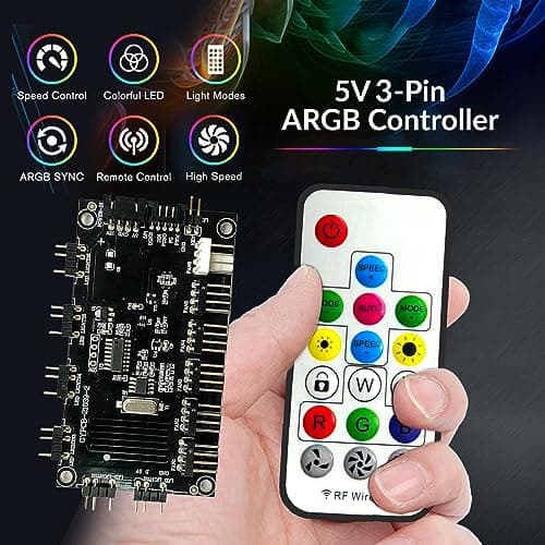 Dracaena.io AIO CPU Cooler, Color Change Remote, 240mm Radiator, ARGB PWM Fans Quiet Less Than 27DBA, Compatible with AMD AM5/AM4-Intel LGA 1700/1200/115X, Leakproof Technology, High Flow Pump, White