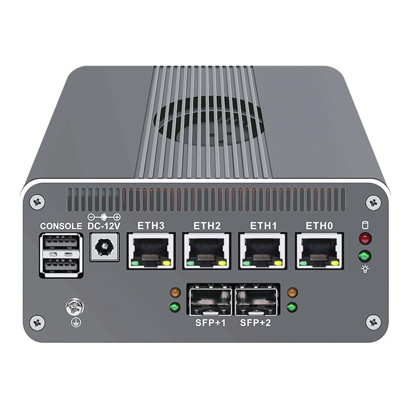 CWWK Intel Alder Lake N100(4C/4T Up to 3.4GHz)/N305(8C/8T Up to 3.8GHz) Dual SFP+10GbE Mini PC|4xIntel I226-V 2.5GbE |DDR5 Memory|PCI-E x4|HDMI+DP+Type-C (10 Gigabit N100, No RAM No SSD)