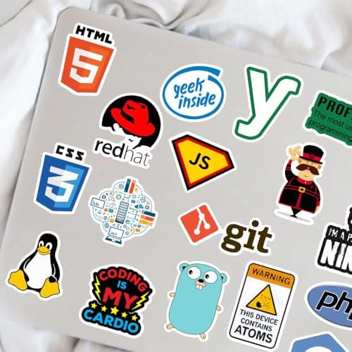 100 PCS Programming Stickers for Developers, Coders, Programmers, Hackers, and Engineers | Laptop Decals for Tech Enthusiasts