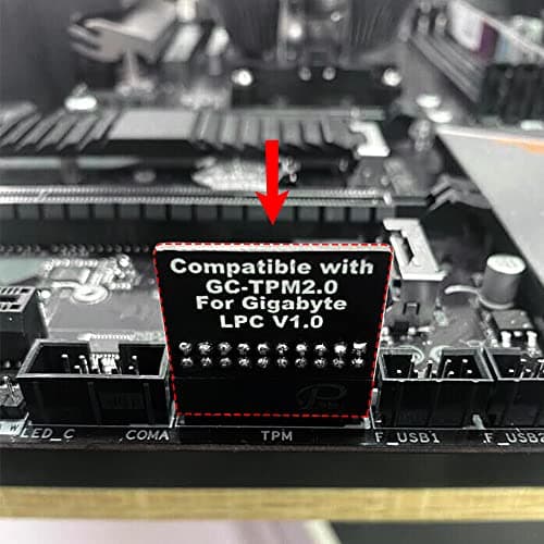 TPM2.0 Module LPC 20Pin Module with Infineon SLB9665 for Gigabyte Motherboard Compatible with GC-TPM2.0