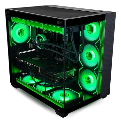 Panorama XL RTX 5090 Gaming Desktop - Intel Core Ultra 9 285K, 192GB DDR5 RAM, 4TB NVMe 9100 Pro Gen5 SSD, 10TB HDD, WiFi 6E, HDMI, Windows 11 Pro - Best 2025 RGB Prebuilt Tower Computer for Gamers