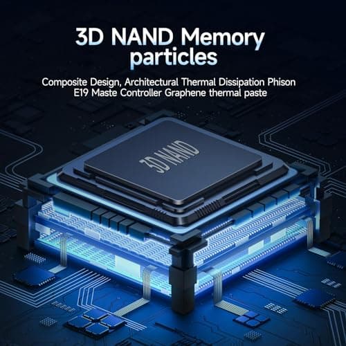 S501Q SSD 512GB PCle 3.0x4 Internal Solid State Drive, NVMe M.2 2280 Internal Solid State Drive, SLC Cache 3D NAND Up to 3200MB/s for Laptop and PC Desktops
