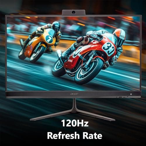 acer Aspire C24 AIO Desktop | 23.8" Full HD IPS 120Hz Display | Intel Core i3-1305U | Intel UHD Graphics | 8GB DDR4 | 512GB PCIe SSD | Wi-Fi 6 | USB Keyboard & Mouse | C24-2YE13U3UNL-UR11