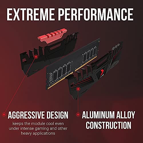 PNY XLR8 Gaming 16GB (2x8GB) DDR4 DRAM 3200MHz (PC4-25600) CL16 1.35V Dual Channel Desktop (DIMM) Memory Kit – MD16GK2D4320016AXR