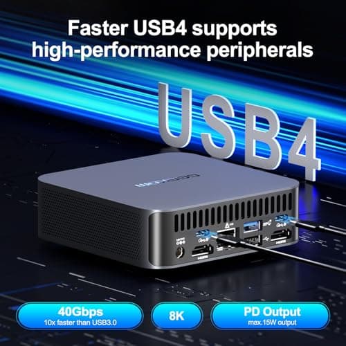 GEEKOM GT13 Pro i9 Mini PC, 13th Gen Intel i9-13900H Mini Computers(14C/20T Up to 5.4GHz) 32GB DDR4&2TB M.2 2280 NVMe Gen 4 * 4 SSD Windows 11 Pro Support Wi-Fi 6E/Bluetooth 5.2/USB 4.0/2.5G LAN/8K